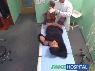 FakeHospital medical practitioner begins sure patient is well checked over