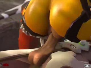 Desiring and Naughty Tracer from Overwatch gets Pussy.
