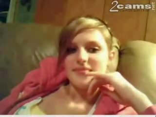 Teen on webcam fot a first time little shy but marvellous