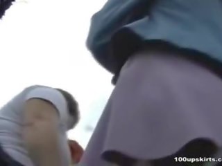 Mouth watering school daughter upskirt